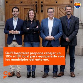 Cs l’Hospitalet propone rebajar un 10% el IBI local para equipararlo con los municipios del entorno