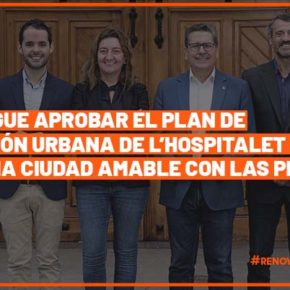 Cs l’Hospitalet consigue la aprobación por unanimidad del Plan de Renovación Urbana que ha de frenar la expansión inmobiliaria de la ciudad